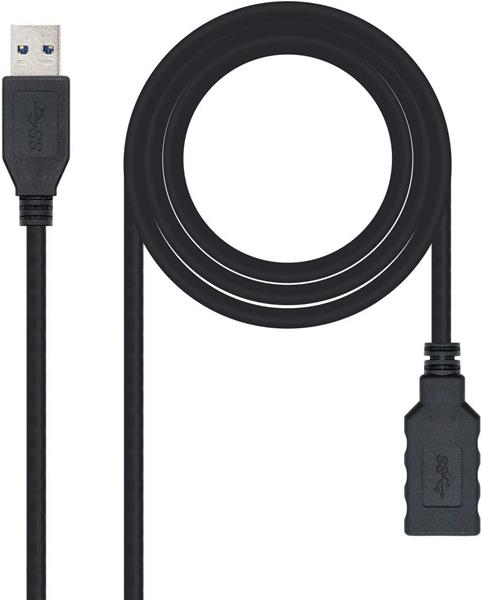 CABO USB 3.0, TIPO A/MA/F 3M NANOCABO PRETO