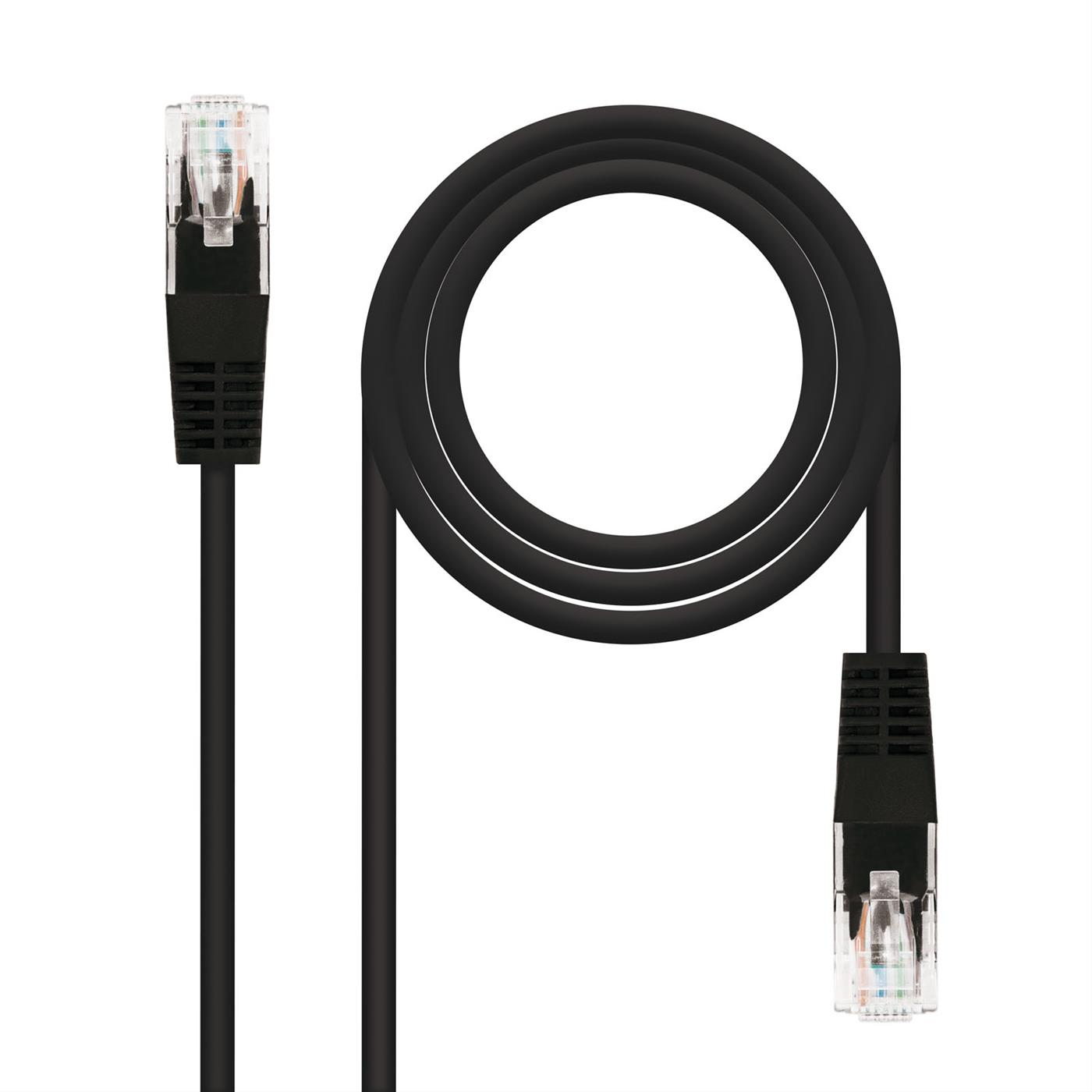 CABO DE REDE RJ45 CAT.6 UTP AWG24,3M NANOCABO PRETO