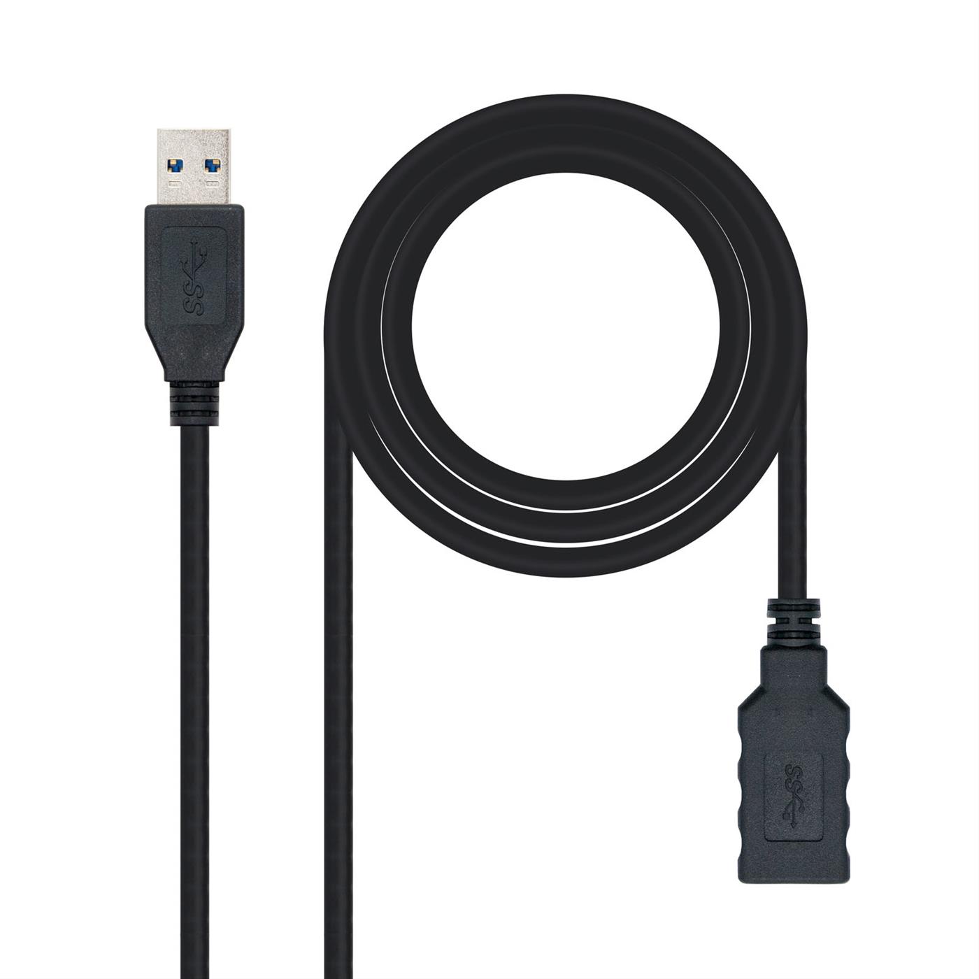CABO USB 3.0, TIPO A/MA/F 1M NANOCABO PRETO