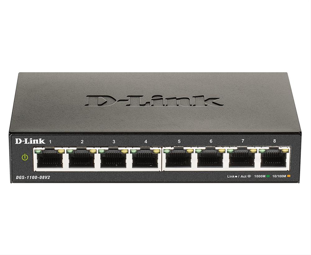 SWITCH GIGABIT 8 PORTAS SMART MANAGED D-LINK