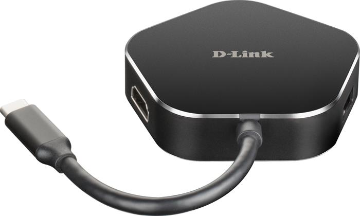 D-LINK 4-IN-1 USB-C HUB HDMI DISTRIBUIÇÃO DE ENERGIA