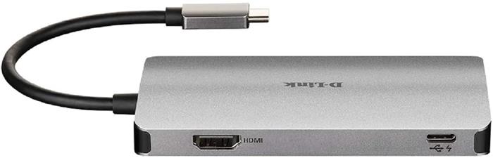 HUB USB-C D-LINK 6IN1 COM HDMI / 2xUSB3.0 / ALIMENTADO POR USB-C / LEITOR DE CARTÃO