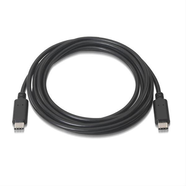 CABO USB 2.0 3A, TIPO C USB-C/M-USB-C/M 1M NANOCABO PRETO