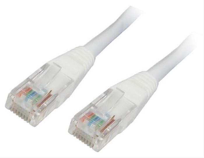 CABO DE REDE RJ45 CAT.6 UTP AWG24, NANOCABO BRANCO DE 0,5 M