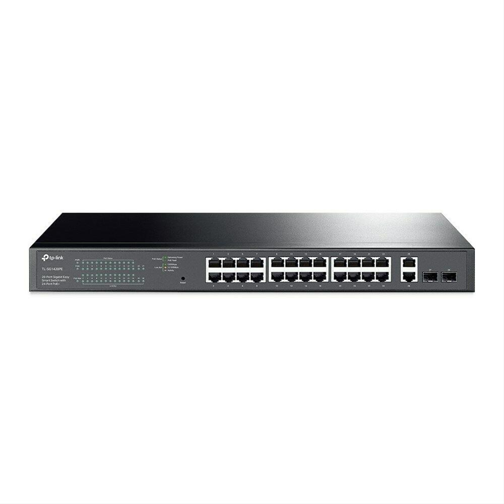 SWITCH POE+ SEMI GERENCIADO TP-LINK TL-SG1428PE 28P GIGA DESTES 24P POE+ (250W) 2P GIGA SFP