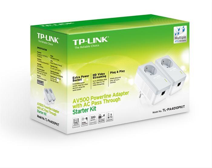 ADAPTADOR POWERLINE TP-LINK 500MB 2 UNI. PLUGUE