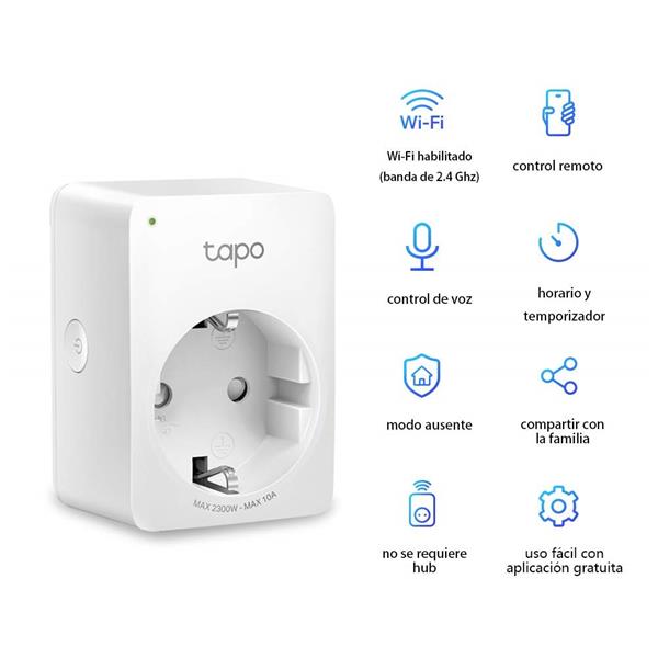 PLUGUE INTELIGENTE P100 MINI TOMADA WIFI SMART